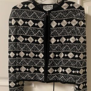 Papell Boutique Evening collection beaded jacket